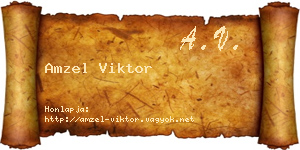 Amzel Viktor névjegykártya